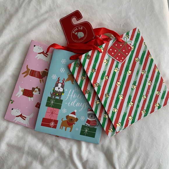 Other - Holiday Gift Bags with Festive Designs